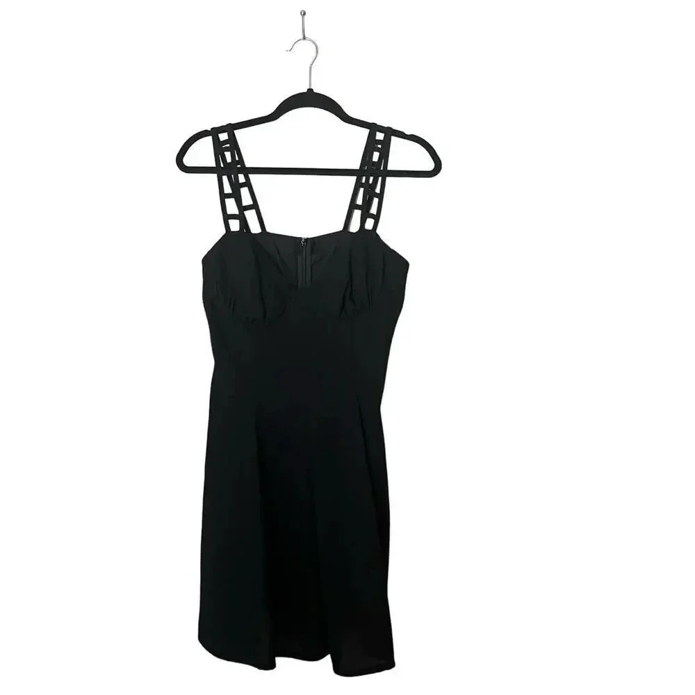 Rampage Dress Y2K 90s Skater Skirt Little Back Dress Sleeveless Sz 9